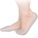 Silicone Full Foot Cover Socks, Anti-Crack Heel Protector, Waterproof, Reusable Insole Support, 1 Pair - Image 2