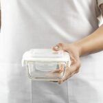 Borosil Ace Universal Lunchbox with Bag | 4pc (320ml x 2 Square + 240ml x 2 Round) Container Set | Made in India Borosilicate Glass | Microwave & Dishwasher Safe Tiffin for Office, College & School - Image 5