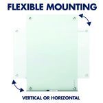 Quartet Infinity Frameless Glass Board, Magnetic Dry Erase Whiteboard with Dry-Erase Marker, Magnets and Removable Marker Tray for Schools, Office, Home, 3 X 2 Feet, 91 X 61 Cm (36 X 24 Inches) - Image 9