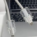 Charging Cable Protector Silicone Transparent Charger Cable Savers for Cord Micro USB Cable Protector, Mouse Saver, Suit for Cell Phones, Computers for Home, Office (4 Pcs) - Image 4