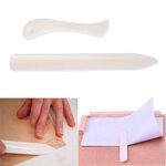 EVALUEMART Paper Creaser 2 Piece Set Bone Folder Crease Marker Tool for Card Making Scrapbooking Box Folding Origami Craft Smooth Edge Durable Lightweight Kit Cream - Image 5