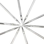 Premium Organ Art and Craft Stainless Steel Needles | Size 11, 14, 16, 18, 21 | HAx1 - 11/75, 14/90, 16/100, 18/110| Set of 05 Needles Each | Home Use Sewing Machine Needle (4 Packets) Total 20 Pcs | Type : One Side Flat - Image 7