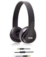 SOFTY H-500 Over_Ear 3.5Mm Wired Foldable Lightweight Stereo Wired Headphones, Deep Bass With Mic – Black