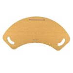 Wooden Lap Desk for Laptop & Notebook Use, Curved Tray with Wrist Rest & Side Handles,Solid Wood Bed Desk for Work from Home, Study, Reading, Writing, Couch, Sofa & Bed Use (Beige)