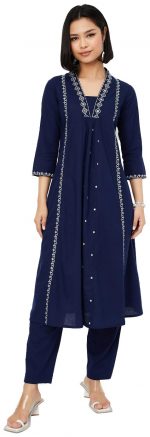 Max Women's Cotton Blend Kurta Set