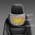 Car Neck Pillow for Seat Headrest, Ergonomic Memory Foam Headrest Cushion for Car, Neck Support Pillow for Driving, Travel & Office Chair, Universal Fit Black - Image 5