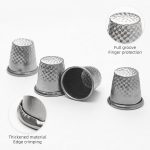 Finger Protector Thimble 4pc for Hand Sewing, Leather Craft, Quilting & Embroidery – Adjustable Metal Sewing Tool for Tailors & DIY Projects - Image 4