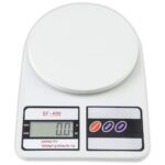 Btag SF-400 Digital Kitchen Weighing Scale | 10Kg x 1g Precision | 1 year (6+6 months) warranty | Food Scale with LCD Display for Cooking, Baking, Meal Prep & Healthy Diet | (White)