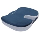 Eder Care Doctor Recommended Premium Orthopedic Foam Coccyx Seat Cushion for Tailbone Pain Relief, Sciatica Pain Relief Hip Support, Lower Back Support with Removable Cover, Blue, Pack of 1