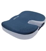Eder Care Doctor Recommended Premium Orthopedic Foam Coccyx Seat Cushion for Tailbone Pain Relief, Sciatica Pain Relief Hip Support, Lower Back Support with Removable Cover, Blue, Pack of 1