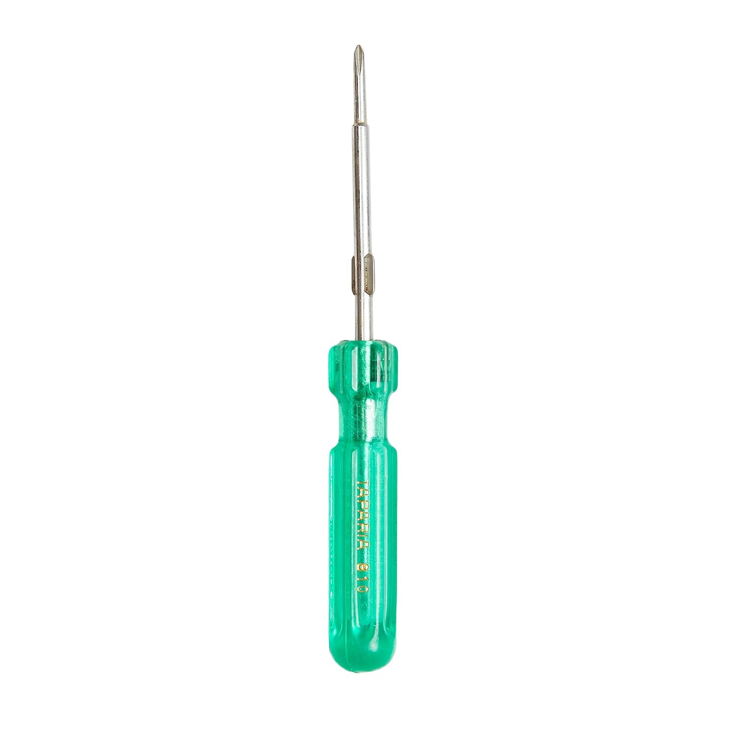 51XgdFnO3EL._SL1500_.jpg Taparia 810 Steel Two in One Screw Driver (Green and Silver) 1 pc - Image 1