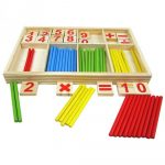 MIMICO Wooden Counting Sticks Maths Learning Kit, Multicolour, Natural Pine Wood, Montessori Educational Toy for Ages 3+ - Image 5