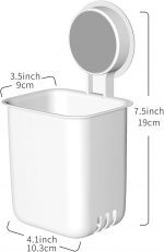 Wall Mounted Self Adhesive Toothbrush Holder with Plastic Soap Holder- Brush Holder- Soap Dish for Bathroom- Soap Stand (Toothbrush Holder+Twin Soap Dish) - Image 7