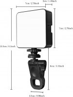 LED Video Light, Mini Selfie Light Clip-on Ring Light for Phone Laptop Tablet and Computer Dimmable Fill Lamp for Conference Zoom Call Photography Makeup Picture - Image 4
