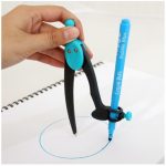 Maped Plastic Graphic 360 - with Universal Stationery Holder Compass And Pencil, Suitable for all type of pencils,felt-tip pens,sketch pens