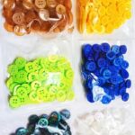 60 Pcs Multicolor Sewing Buttons Set for Crafts – 6 Packs x 10 Pieces Each | Assorted Round Buttons for DIY Art Projects, Scrapbooking, Kids Activity, Card Making, Decoration