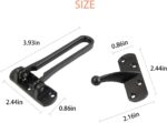 Home Security Door Lock, 1 Pack Latch Guard Clasp Front Door Locks for Kids, Home Reinforcement Lock for Swing-in Doors, Hotel Door Latches - Image 2