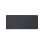 DailyObjects Premium Vegan Leather Mini Desk Mat Organiser | Anti-Skid | Anti-Slip | 63 * 28 cm | Reversible Desk Spread Turf Desk/Laptop Mat for Work from Home/Office/Gaming | Turf Felt - Black