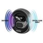 Nyxo K03 Open Ear Wireless Earbuds with LED Display, Bluetooth 5.3 Clip-On Earphones, Pain-Free Design, HiFi Sound, Lightweight Sports Headphones with Charging Case for Calls, Music & Workout (Black) - Image 2