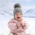 Baby Boys Girls Winter Knit Cap Hat Soft Fleece Lined Winter Ear Flap Woolen Hats | Skull Beanie Unisex Kids Winter Caps (3 Months - 3 Years) - Image 3