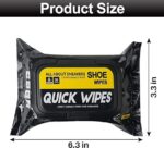 Natural Sneaker & Shoe Cleaner Wipes - 1 Pack of 80 Wipes - Portable Disposable Shoe Cleaning Wipes Quickly Remove Dirt & Stains - Can Be Used on Various Materials - BZ8432 - Image 2