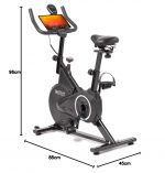 Fitkit by Cult FK7001 Spin Bike with 6Kg Flywheel, LED screen, Adjustable Brake Pad Resistance with Belt Drive System for Fitness at Home Workouts|Max Weight : 110 kg (Black) - Image 12