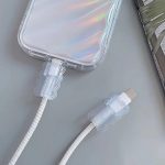 Charging Cable Protector Silicone Transparent Charger Cable Savers for Cord Micro USB Cable Protector, Mouse Saver, Suit for Cell Phones, Computers for Home, Office (4 Pcs) - Image 3