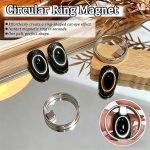 Bluedeal Ring Cat Eye Magnet for Nails, Strong Hollow Circle Magnet for Black Hole & Halo Effects, Precision Tool for Cat Eye Gel Polish DIY Salon Use - Image 6
