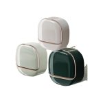 Azelf Wall Mounted Drain Soap Box for Bathroom | Non-Drill Wall Mount Magic Sticker Self Adhesive Soap Stand for Bathroom with Removable Drain Tray | Single Drawer Soap Box