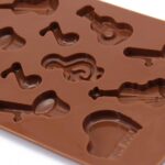 Musical Instrument Silicone Chocolate Mold Guitar Violin Flute Candy Moulds Ice Cube Fudge Chocolate DIY Jelly Gummy Cupcake Topper Birthday Theme Cake Decoration Fondant Cake Decorating Tools - Image 8