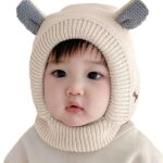 Winter Warm Ear Protection Knitted Woolen Unisex Baby Hat | Monkey Cap with Cute Ear Kids Winter Cap (Age 2 to 8 Yrs)