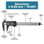 Plastic Vernier Caliper 150mm (6 Inch), Lightweight Precision Measuring Tool for School, Lab & DIY Use - Image 2