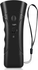 Super Ultrasonic Dog Chaser with LED Torch, Portable Anti Bark Dog Repeller Device for Walking, Cycling, Jogging, Outdoor Safety & Pet Training Tool