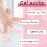 Silicon Heel Socks Heel for Crack Spa Gel Socks for Women and Men, Feet Protector Crack Heel Repair Socks with Moisturizing Natural Oil and Vitamin E Repair Dry Repair (1-PAIR)(A2) - Image 5