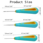 Store2508 Candle Punch Wicking Needle Set of 3 for Candle Making | Stainless Steel Wick Threading Tool | Ergonomic Rubber Handle | DIY Crafts Soap Wax Mould Tool - Image 3