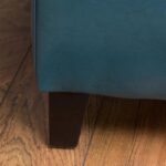 LEGACY OF COMFORT FUUBA Storage Ottoman, Storage Bench 2 Seater Sofa Upholstered Ottoman Bench with Storage, for Living (Blue Leather) - Image 6