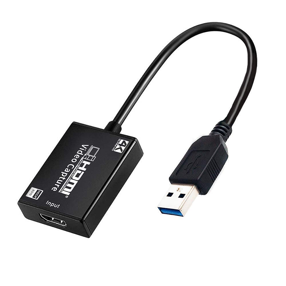 51jIDzwGpWL._SL1000_.jpg CARE CASE® 4K USB 3.0 to HDMI for Video Capture Record Box 1080P HDMI USB Capture Card Adapter for Game Record Live Stream - Image 1