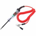 Automotive Test Light, LED Digital Circuit Tester, DC 3V-48V Auto Electric Tester Pen Tool with Extended Spring Wire for Checking Vehicle Car Truck Motorcycle Fuses and Battery - Image 9