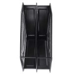 Metal Mesh Desk Organizer Shelves for Magazine Holder File Organizer Folder with 4 Vertical Sections (STYLE 2) - Image 2