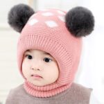 Kids Winter Hat Warm Cute Cartoon Design Monkey Cap Soft Fleece Lined Knitted Woolen Ear Protection Earflap Hood for Baby Girls and Boy (3month to 4 Years) - Image 2