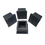 Big Commerce Square Rubber End Caps 25mm (1 Inch) – Pack of 4 | Rubber Chair Leg Caps for Square Pipes | Anti-Slip Furniture Leg Protectors & Floor Protection Covers - Image 5
