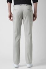Peter England Men's Slim Fit Mid Rise Formal Stretchable Knit Super Trouser | Comfort Lycra | 360-Degree Stretch - Image 3