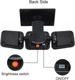 Solar Motion Sensor LED Bright White Light Outdoor for Home Wall Room Balcony Garage Backyard Garden with 122 LEDs and 3 Adjustable Heads and Remote Control (Pack of 1) - Image 5