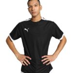 Puma Men's teamLIGA Football Jersey | Lightweight and Sweat Proof Polyester Sports Crew Neck Training T-Shirt for Men | Breathable Athletic T-Shirt for Football & Sports