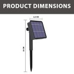 CBK Solar Fairy String Light 200 LEDs 22 Meter Inbuilt Rechargable Batery IP65 Waterproof 8 Mode Copper Wire for Garden Yard Balcony Diwali Christmas Party & Home Decor Led Light - Image 3