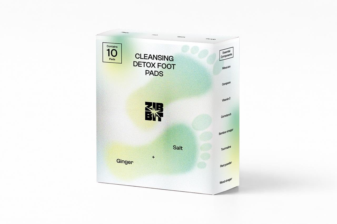 51mHDh7LhdL._SL1280_.jpg Zibbit Detox Foot Patch | Bamboo Vinegar & Natural Herbal Foot Pads | Overnight Detox Patches for Relaxation, Better Sleep & Foot Comfort | Easy-to-Use Foot Care Pads (Pack of 10) - Image 1