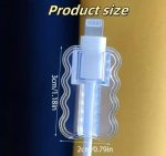 Charging Cable Protector Silicone Transparent Charger Cable Savers for Cord Micro USB Cable Protector, Mouse Saver, Suit for Cell Phones, Computers for Home, Office (4 Pcs) - Image 2