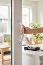 6 Inch UPVC Mesh Handle for Windows & Doors | White D-Type Mesh Handle | Durable & Easy Grip | Rust-Free, Long-Lasting Home Hardware | Pack of 2 - Image 4