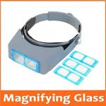 Levin Head-Mounted Headband Reading Magnifier Head Wearing Magnifying Glass Loupe 4 Magnifications Glasses 1.5X, 2X, 2.5X, 3.5X Magnifying Glass - Image 4