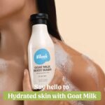 Vilvah Goat Milk Body Wash | Gentle Hydrating Body Cleanser for Deep Cleansing & Skin Nourishment | Repairs Skin Barrier & Soothes Irritation | With Goat Milk, White Lily Oil & Coconut Oil | For All Skin Types | 250ml - Image 2